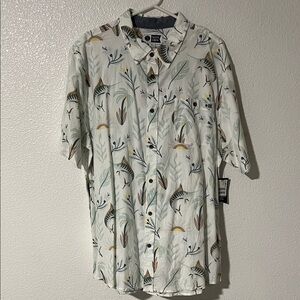 Salty Crew Marlin Print Hawaiian Shirt